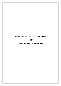 Shade Structure SS5 Design Calculation Report