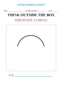 Think Outside the Box Activity Sheet