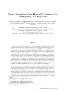 CEB Tiny House Thermal Performance Analysis