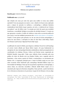 Sistema Sexo-Gênero: Conceito de Gayle Rubin na Antropologia