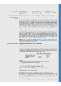 Process Costing: Weighted-Average vs. FIFO Methods