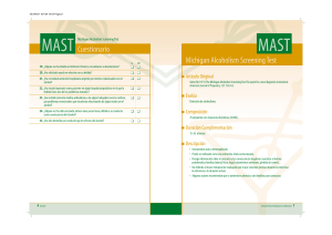 Cuestionario MAST: Test de Detección de Alcoholismo