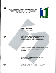 NMX-C-155-ONNCCE-2014: Hydraulic Concrete Standard