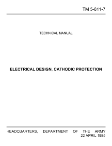 Electrical Design, Cathodic Protection