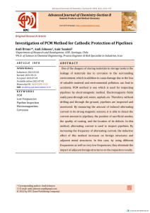 PCM Method for Pipeline Cathodic Protection: Investigation