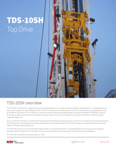 TDS-10SH Top Drive System: Features & Specifications