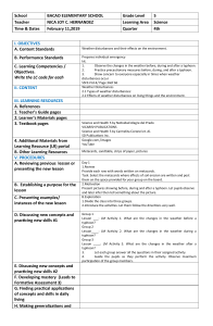 5th Grade Science: Weather Disturbances Lesson Plan