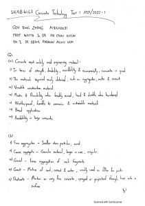 Concrete Technology Test: Properties & Components