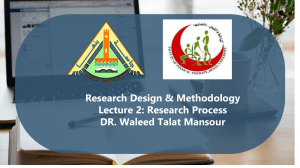 Research Process: Design & Methodology Lecture