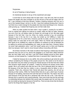 Self-Forgiveness: A Personal Journey to Acceptance