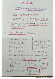 Multiple Integrals: Areas & Volumes