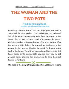 The Woman and the Two Pots: A Moral Story