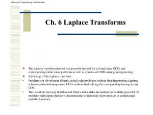 Laplace Transforms in Engineering Mathematics