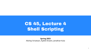 Shell Scripting Tutorial: Bash Scripting for CS Students