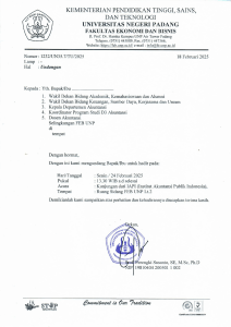 Invitation: IAPI Visit to Universitas Negeri Padang FEB