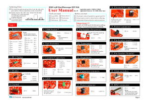 DSO 138 Oscilloscope DIY Kit User Manual