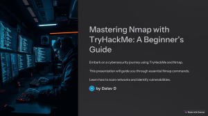 Mastering Nmap with TryHackMe: A Beginner's Guide