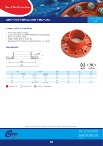 Ficha Técnica Adaptador Brida Dorot: Especificaciones y Dimensiones