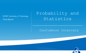 Confidence Intervals: Probability & Statistics Presentation