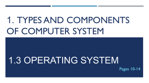 Operating Systems: Types, Interfaces, and Data Conversion