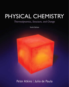 Physical Chemistry Textbook: Thermodynamics, Structure, Change