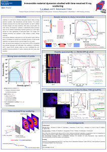 Irreversible Material Dynamics: Time-Resolved X-ray Scattering