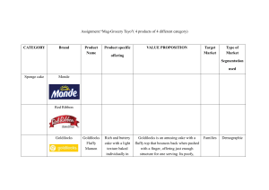 Grocery Product Marketing Analysis: Sponge Cakes