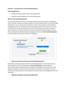 Front-End Development Introduction: HTML, CSS, JavaScript