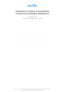 Riassunto Corso Economia Aziendale - UNIMIB