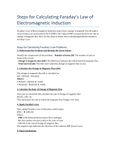 Faraday's Law: Step-by-Step Calculation Guide