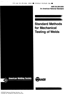 AWS B4.0M: Mechanical Testing of Welds Standard