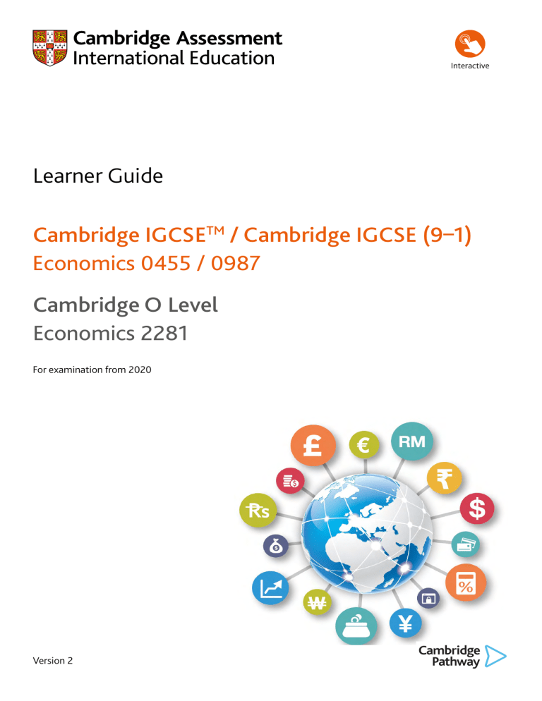 Cambridge IGCSE/O Level Economics Learner Guide