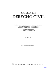 Curso de Derecho Civil: Libro de Obligaciones