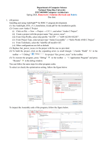 Computer Architecture Homework Solution: RISC-V & AndeSight