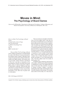 Moves in Mind: Psychology of Board Games - Book Review