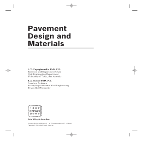 Pavement Design and Materials