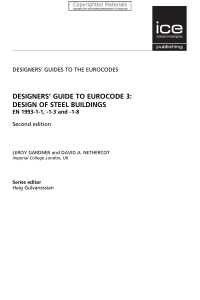 Designers’ guide to Eurocode 3 Design of Steel Buildings