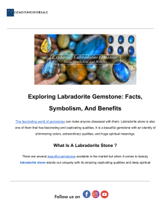 Labradorite Gemstone: Facts, Symbolism & Benefits