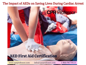 AEDs and Cardiac Arrest: Saving Lives with CPR & Defibrillators