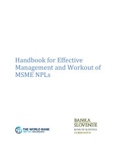 MSME NPL Management Handbook: Effective Workout Strategies