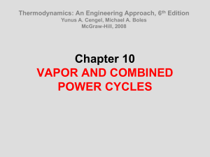 Vapor & Combined Power Cycles: Thermodynamics Presentation