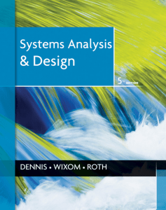 Systemanalysisanddesign