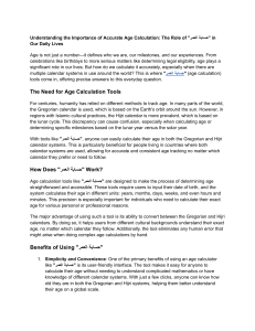 Accurate Age Calculation: Gregorian & Hijri Calendars