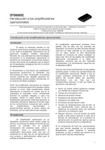 Amplificadores Operacionales: Introducción a Amplificadores y Circuitos