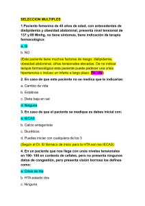 Preguntas de Examen sobre Hipertensión y Salud Cardiovascular