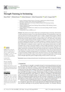 Strength Training in Swimming: A Review