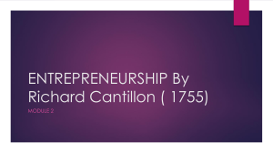Cantillon's Entrepreneurship Theory: Risk & Market Dynamics