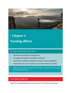 Turning Effects: Chapter 4 Physics Textbook