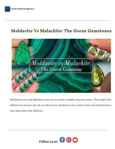 Moldavite vs Malachite: Green Gemstone Comparison