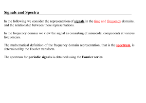 Signals and Spectra: Time & Frequency Domain Analysis